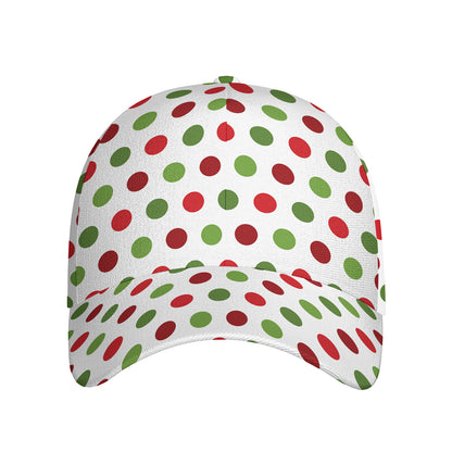 Merry Christmas Polka Dot Pattern Print Baseball Cap