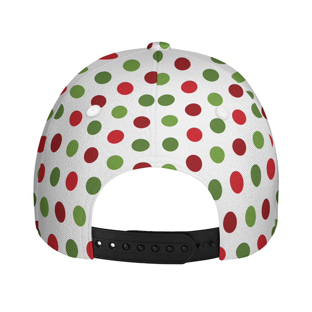 Merry Christmas Polka Dot Pattern Print Baseball Cap