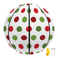 Merry Christmas Polka Dot Pattern Print Basketball