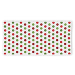 Merry Christmas Polka Dot Pattern Print Beach Towel