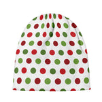 Merry Christmas Polka Dot Pattern Print Beanie