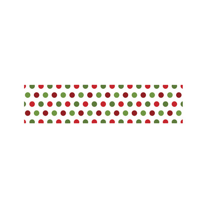 Merry Christmas Polka Dot Pattern Print Bed Runner