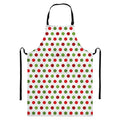 Merry Christmas Polka Dot Pattern Print Bib Apron With Pocket