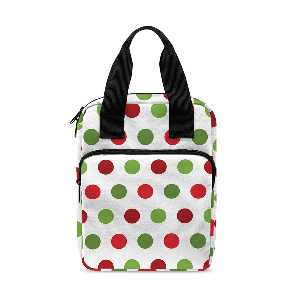 Merry Christmas Polka Dot Pattern Print Bible Tote Bag