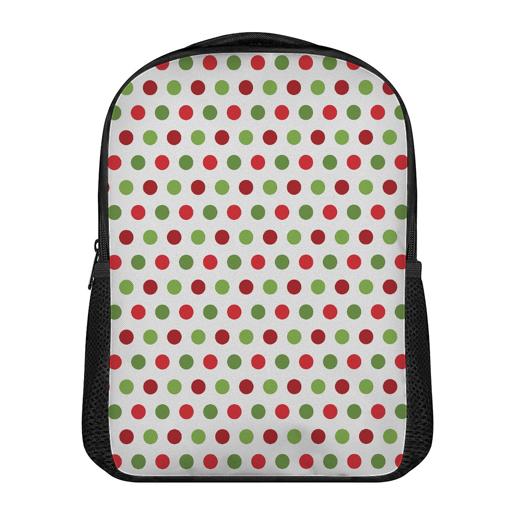 Merry Christmas Polka Dot Pattern Print Casual Backpack