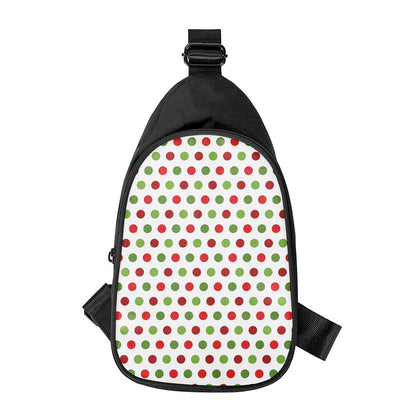 Merry Christmas Polka Dot Pattern Print Chest Bag