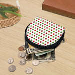 Merry Christmas Polka Dot Pattern Print Coin Purse