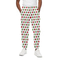 Merry Christmas Polka Dot Pattern Print Cotton Sweatpants