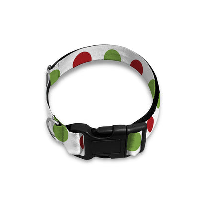 Merry Christmas Polka Dot Pattern Print Dog Collar