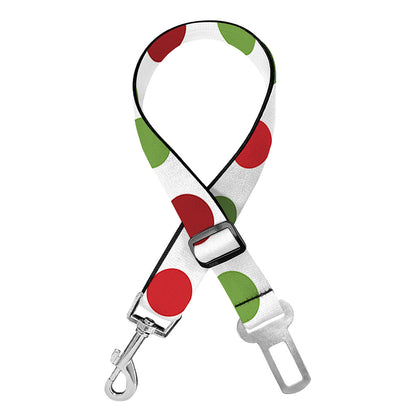 Merry Christmas Polka Dot Pattern Print Dog Seat Belt