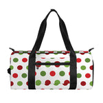 Merry Christmas Polka Dot Pattern Print Gym Bag