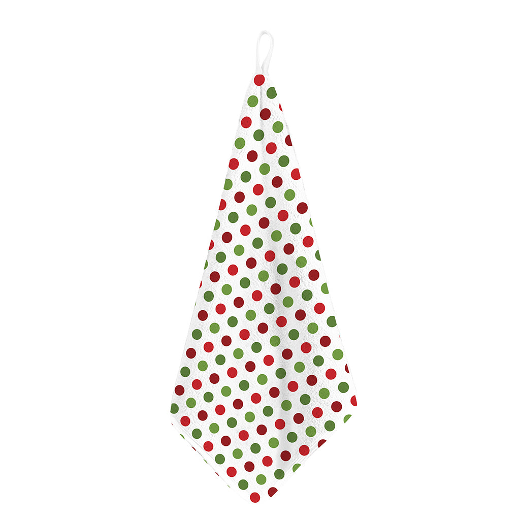 Merry Christmas Polka Dot Pattern Print Hand Towel