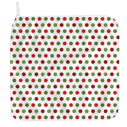 Merry Christmas Polka Dot Pattern Print Hand Towel