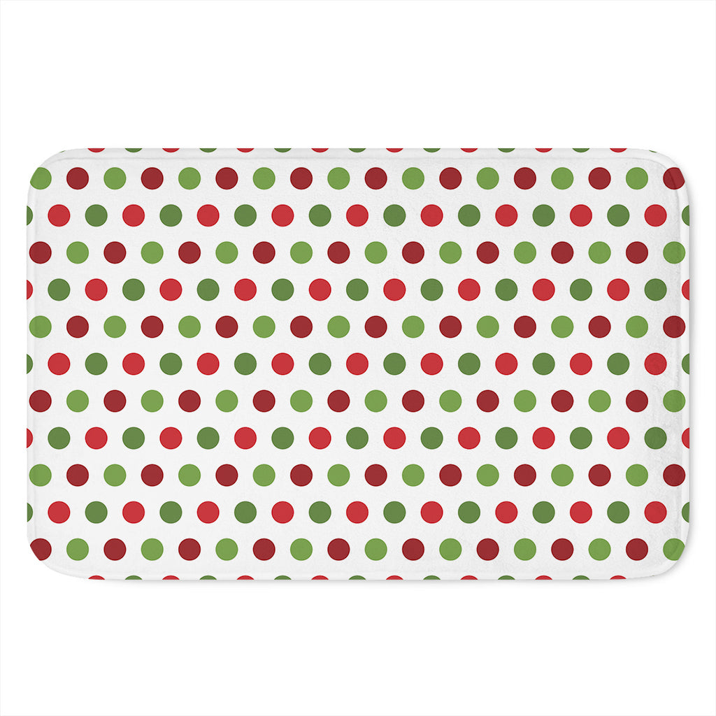 Merry Christmas Polka Dot Pattern Print Indoor Door Mat