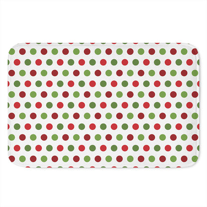 Merry Christmas Polka Dot Pattern Print Indoor Door Mat