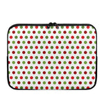 Merry Christmas Polka Dot Pattern Print Laptop Sleeve