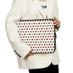 Merry Christmas Polka Dot Pattern Print Laptop Sleeve