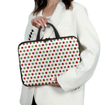 Merry Christmas Polka Dot Pattern Print Laptop Sleeve With Handle