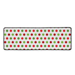 Merry Christmas Polka Dot Pattern Print Long Kitchen Mat
