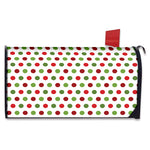 Merry Christmas Polka Dot Pattern Print Mailbox Cover