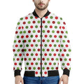 Merry Christmas Polka Dot Pattern Print Men's Bomber Jacket