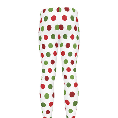 Merry Christmas Polka Dot Pattern Print Men's leggings