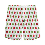 Merry Christmas Polka Dot Pattern Print Men's Sports Shorts