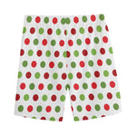 Merry Christmas Polka Dot Pattern Print Men's Sports Shorts