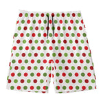Merry Christmas Polka Dot Pattern Print Men's Swim Trunks