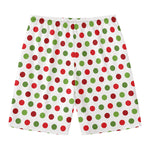 Merry Christmas Polka Dot Pattern Print Men's Swim Trunks