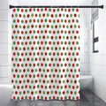 Merry Christmas Polka Dot Pattern Print Premium Shower Curtain