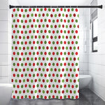 Merry Christmas Polka Dot Pattern Print Premium Shower Curtain
