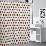 Merry Christmas Polka Dot Pattern Print Premium Shower Curtain