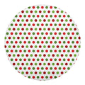 Merry Christmas Polka Dot Pattern Print Round Blanket
