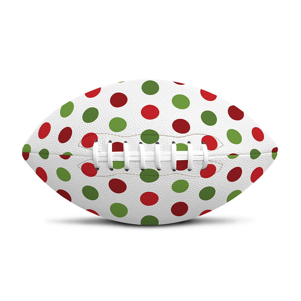 Merry Christmas Polka Dot Pattern Print Rugby Ball