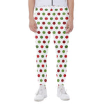 Merry Christmas Polka Dot Pattern Print Scuba Joggers