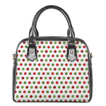 Merry Christmas Polka Dot Pattern Print Shoulder Handbag