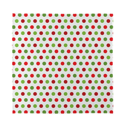 Merry Christmas Polka Dot Pattern Print Silk Bandana