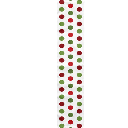 Merry Christmas Polka Dot Pattern Print Table Runner