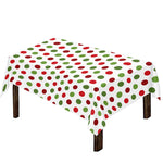 Merry Christmas Polka Dot Pattern Print Tablecloth