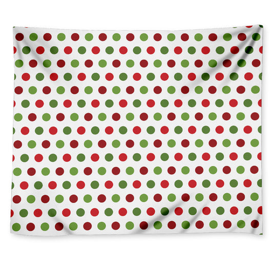 Merry Christmas Polka Dot Pattern Print Tapestry