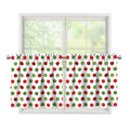Merry Christmas Polka Dot Pattern Print Tier Curtains