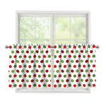 Merry Christmas Polka Dot Pattern Print Tier Curtains