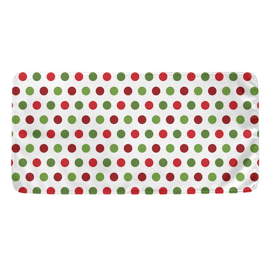 Merry Christmas Polka Dot Pattern Print Towel