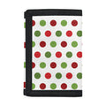Merry Christmas Polka Dot Pattern Print Trifold Wallet