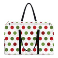 Merry Christmas Polka Dot Pattern Print Utility Tote Bag