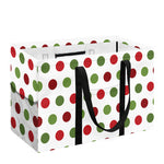 Merry Christmas Polka Dot Pattern Print Utility Tote Bag