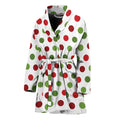 Merry Christmas Polka Dot Pattern Print Women's Bathrobe