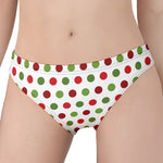 Merry Christmas Polka Dot Pattern Print Women's Panties