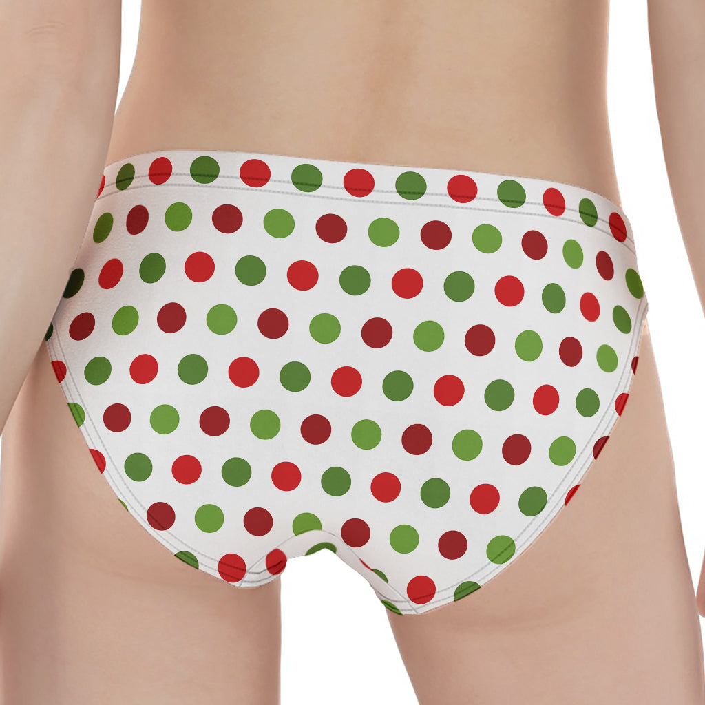 Merry Christmas Polka Dot Pattern Print Women's Panties